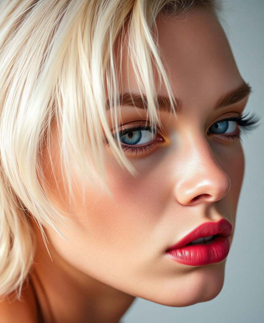 Rubio platinado editorial